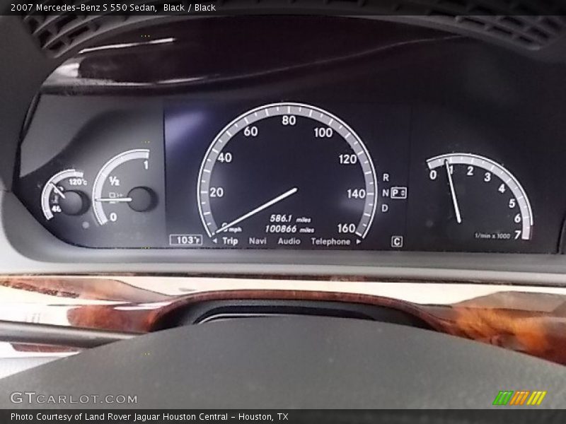 Black / Black 2007 Mercedes-Benz S 550 Sedan