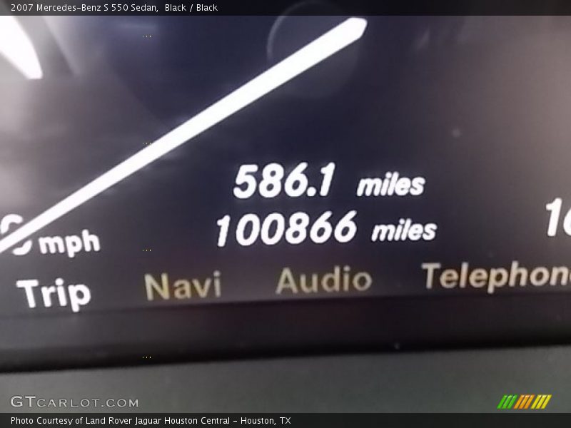 Black / Black 2007 Mercedes-Benz S 550 Sedan