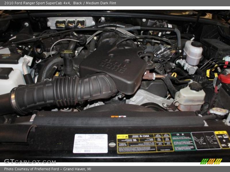 Black / Medium Dark Flint 2010 Ford Ranger Sport SuperCab 4x4