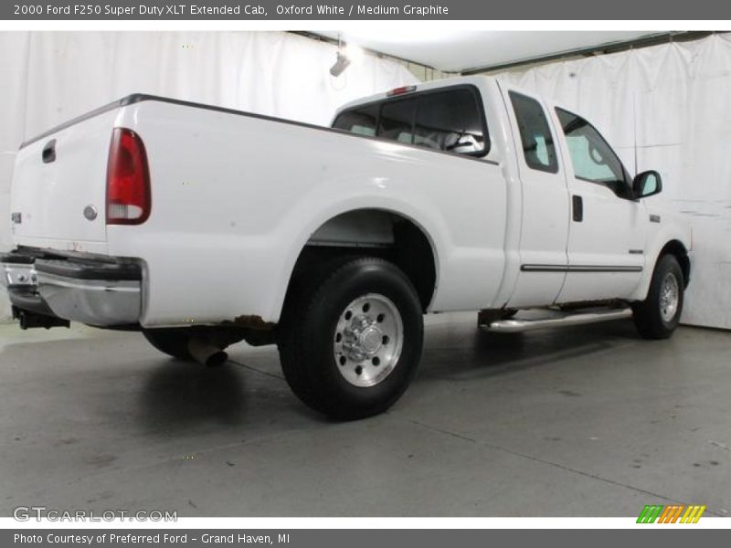 Oxford White / Medium Graphite 2000 Ford F250 Super Duty XLT Extended Cab