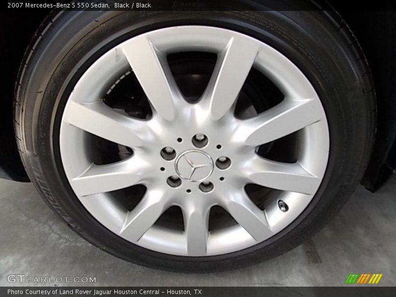 Black / Black 2007 Mercedes-Benz S 550 Sedan