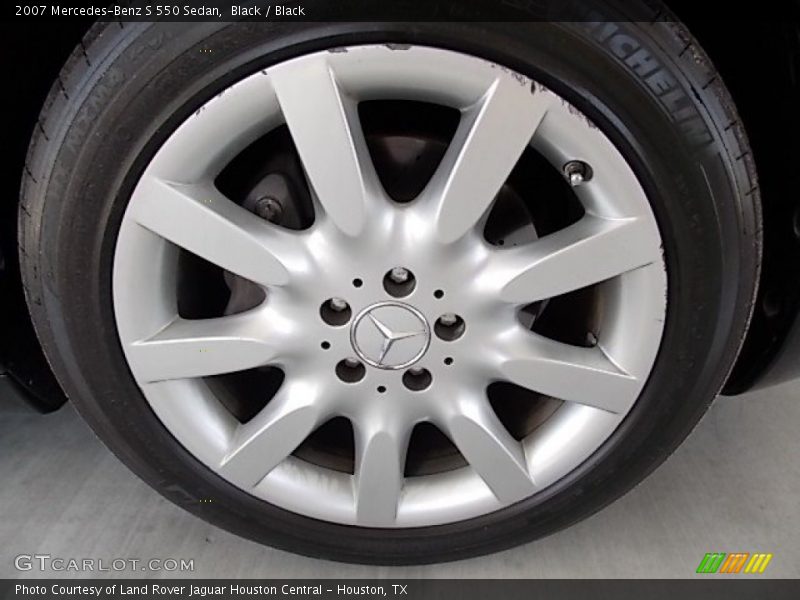 Black / Black 2007 Mercedes-Benz S 550 Sedan