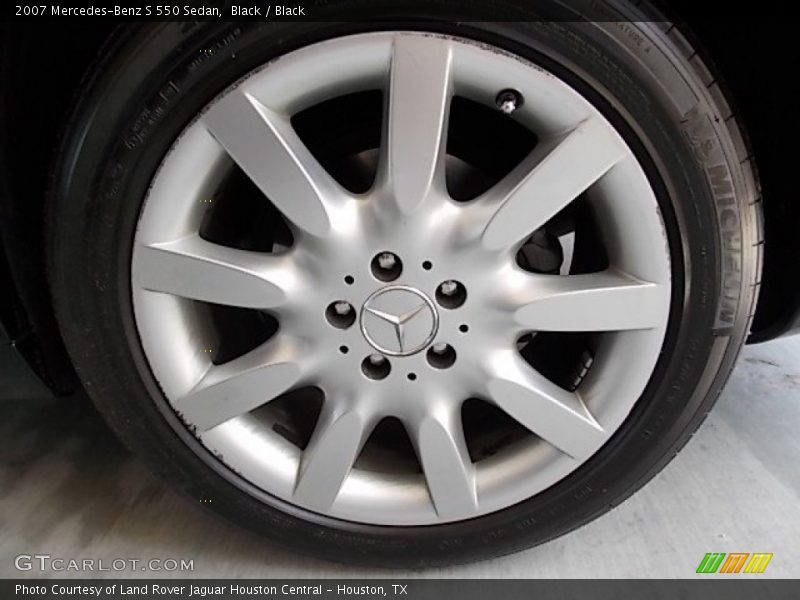 Black / Black 2007 Mercedes-Benz S 550 Sedan