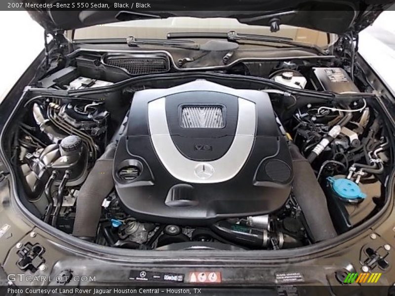 Black / Black 2007 Mercedes-Benz S 550 Sedan