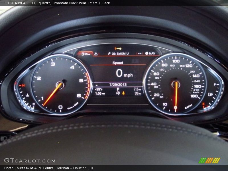 Phantom Black Pearl Effect / Black 2014 Audi A8 L TDI quattro