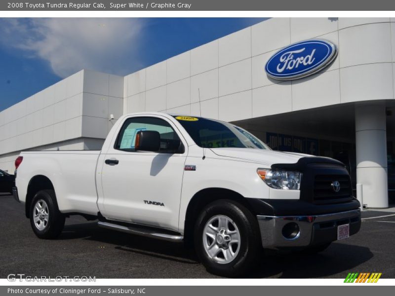 Super White / Graphite Gray 2008 Toyota Tundra Regular Cab