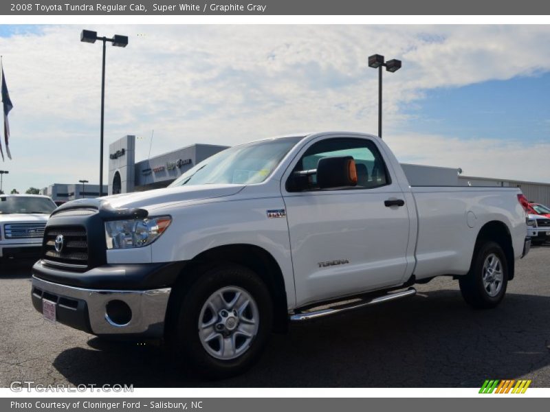 Super White / Graphite Gray 2008 Toyota Tundra Regular Cab