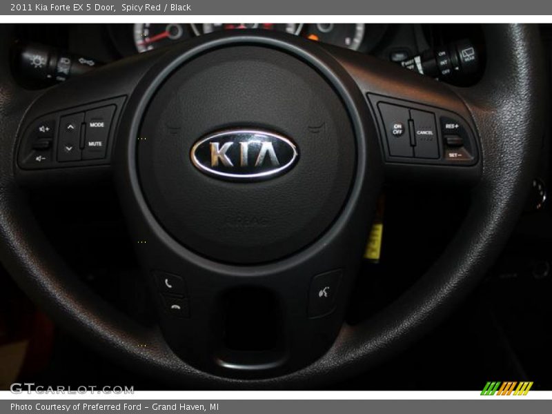 Spicy Red / Black 2011 Kia Forte EX 5 Door