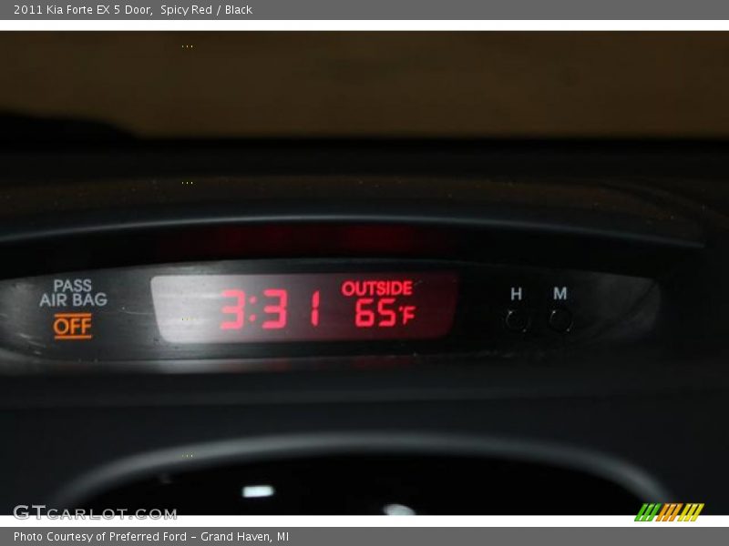 Spicy Red / Black 2011 Kia Forte EX 5 Door