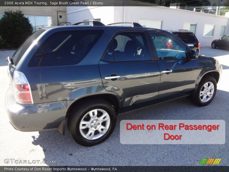Sage Brush Green Pearl / Ebony 2006 Acura MDX Touring