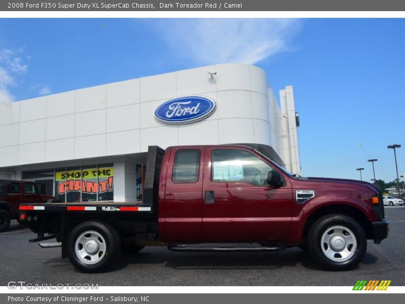  2008 F350 Super Duty XL SuperCab Chassis Dark Toreador Red