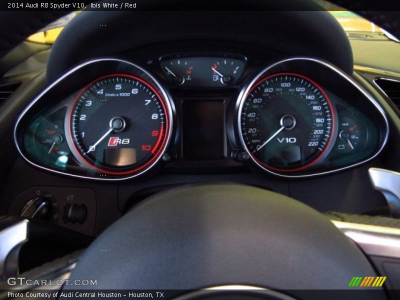  2014 R8 Spyder V10 Spyder V10 Gauges