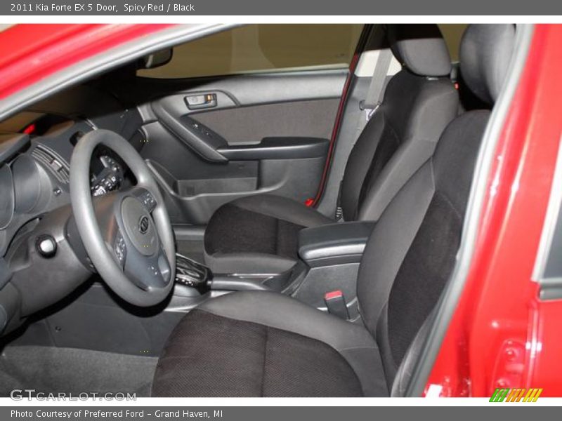 Spicy Red / Black 2011 Kia Forte EX 5 Door
