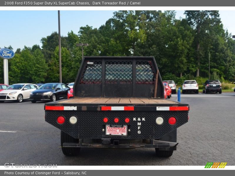 Dark Toreador Red / Camel 2008 Ford F350 Super Duty XL SuperCab Chassis