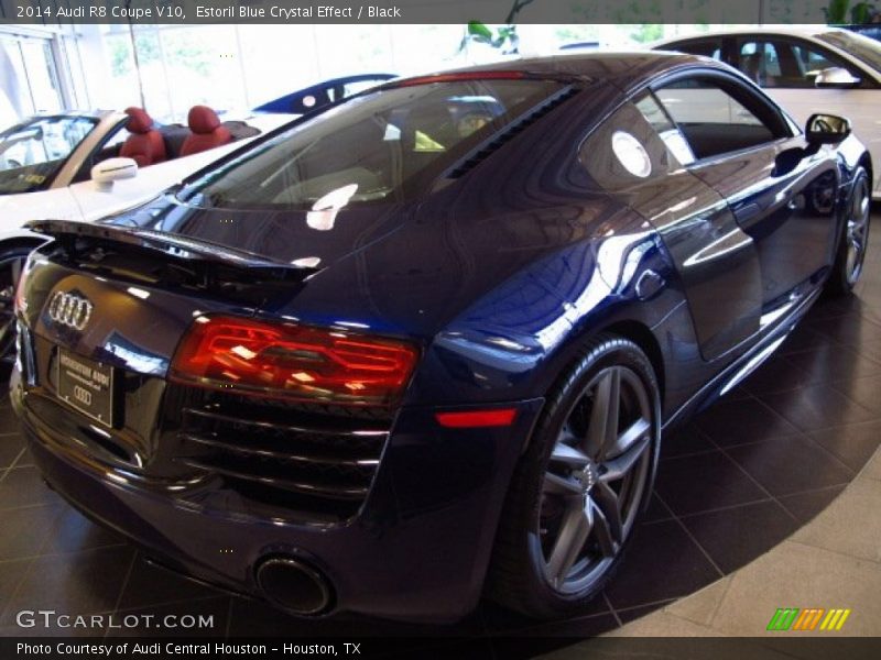 Estoril Blue Crystal Effect / Black 2014 Audi R8 Coupe V10