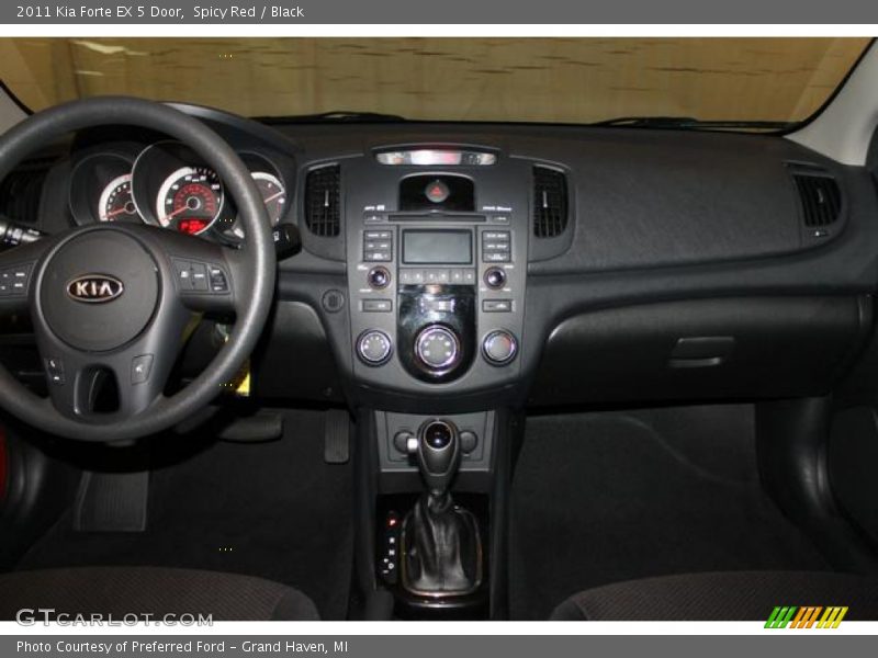 Spicy Red / Black 2011 Kia Forte EX 5 Door