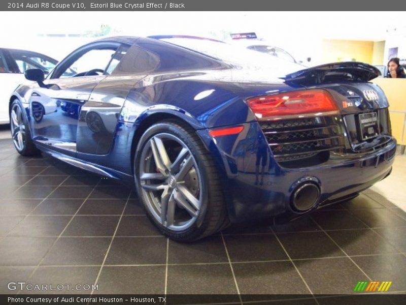 Estoril Blue Crystal Effect / Black 2014 Audi R8 Coupe V10