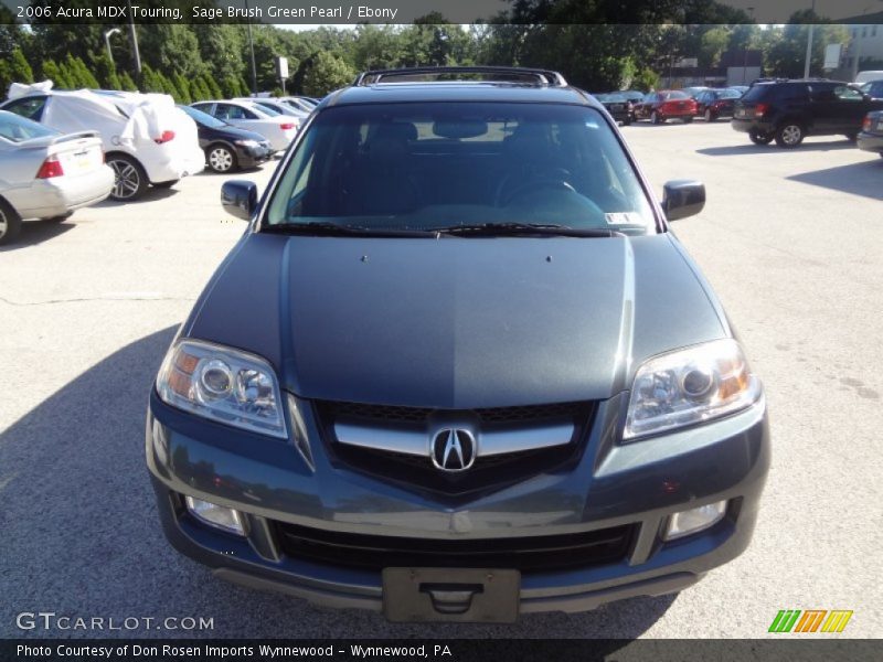 Sage Brush Green Pearl / Ebony 2006 Acura MDX Touring