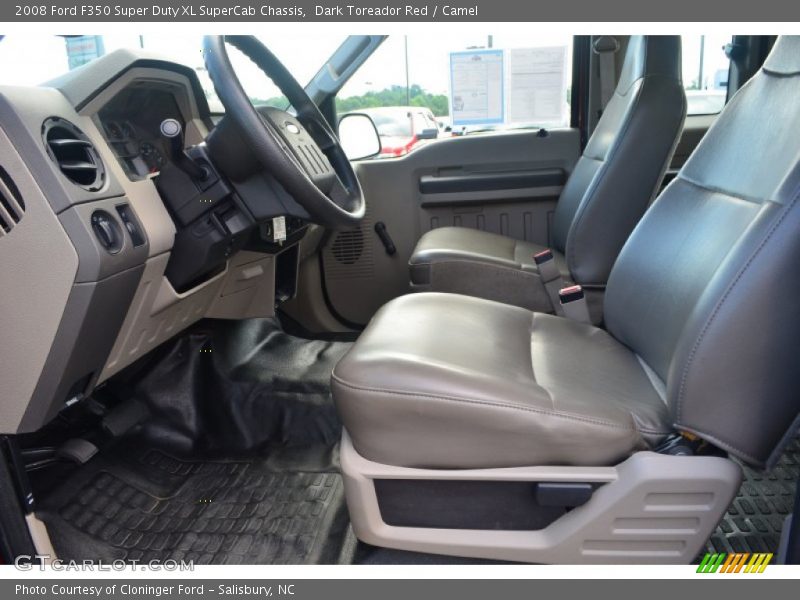  2008 F350 Super Duty XL SuperCab Chassis Camel Interior