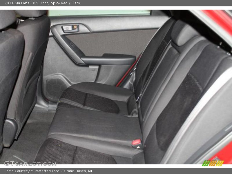 Spicy Red / Black 2011 Kia Forte EX 5 Door