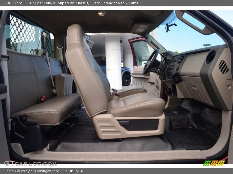 Dark Toreador Red / Camel 2008 Ford F350 Super Duty XL SuperCab Chassis