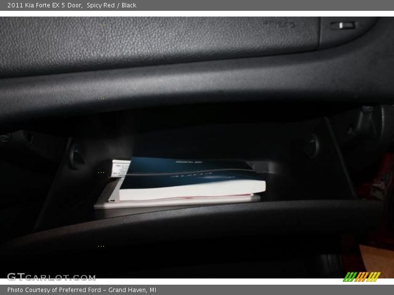 Spicy Red / Black 2011 Kia Forte EX 5 Door