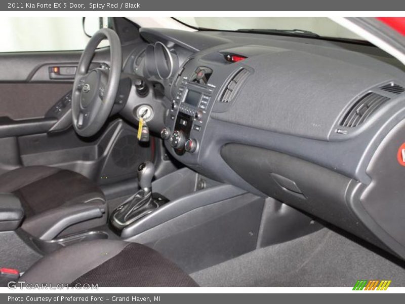Spicy Red / Black 2011 Kia Forte EX 5 Door