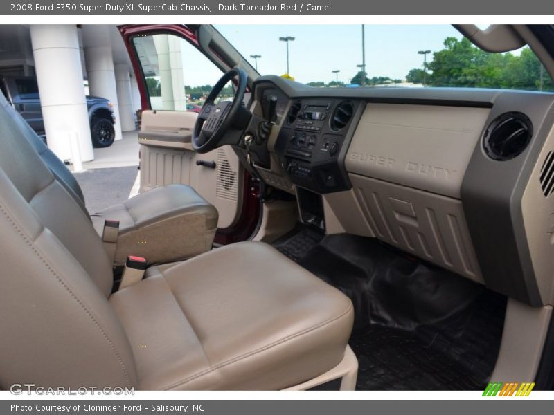 Dark Toreador Red / Camel 2008 Ford F350 Super Duty XL SuperCab Chassis