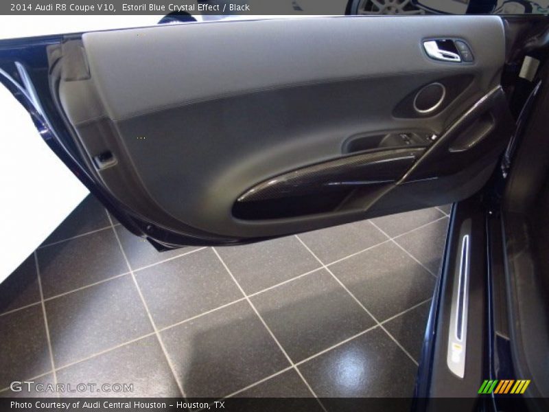 Estoril Blue Crystal Effect / Black 2014 Audi R8 Coupe V10