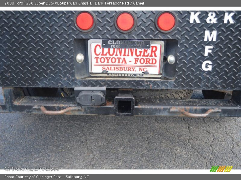 Dark Toreador Red / Camel 2008 Ford F350 Super Duty XL SuperCab Chassis