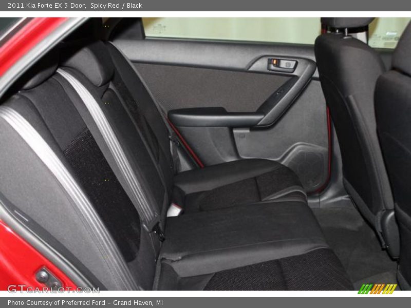 Spicy Red / Black 2011 Kia Forte EX 5 Door