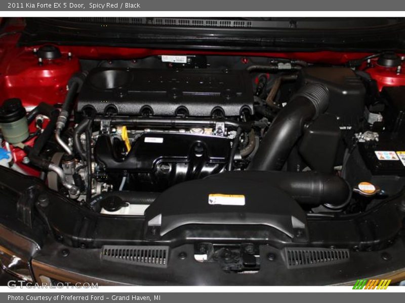Spicy Red / Black 2011 Kia Forte EX 5 Door