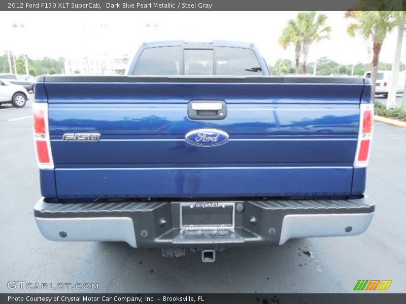 Dark Blue Pearl Metallic / Steel Gray 2012 Ford F150 XLT SuperCab