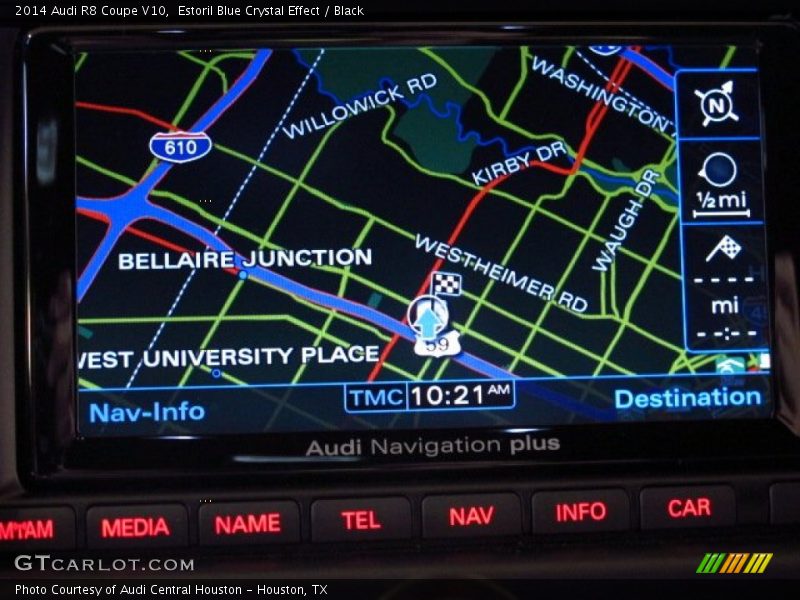 Navigation of 2014 R8 Coupe V10