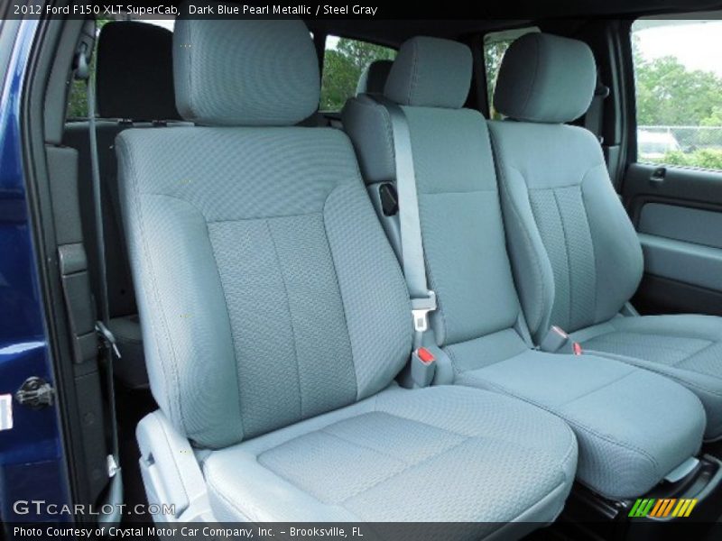 Dark Blue Pearl Metallic / Steel Gray 2012 Ford F150 XLT SuperCab