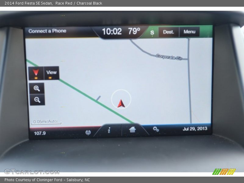 Race Red / Charcoal Black 2014 Ford Fiesta SE Sedan