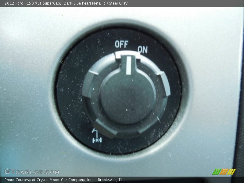 Dark Blue Pearl Metallic / Steel Gray 2012 Ford F150 XLT SuperCab