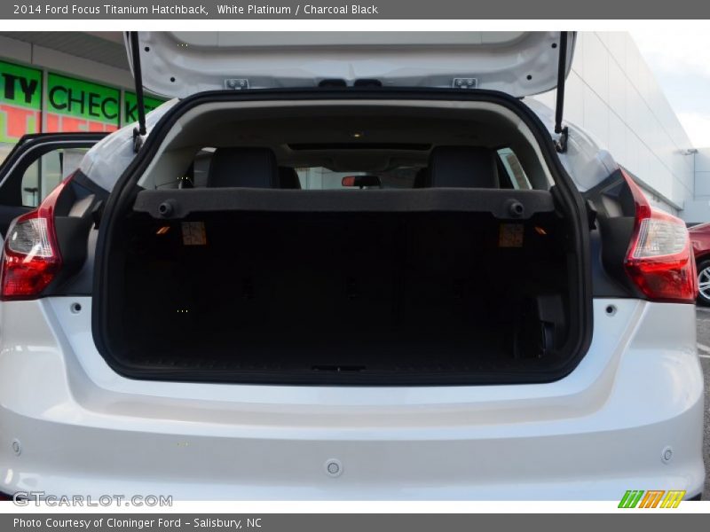 White Platinum / Charcoal Black 2014 Ford Focus Titanium Hatchback