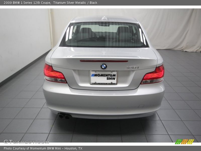 Titanium Silver Metallic / Black 2009 BMW 1 Series 128i Coupe