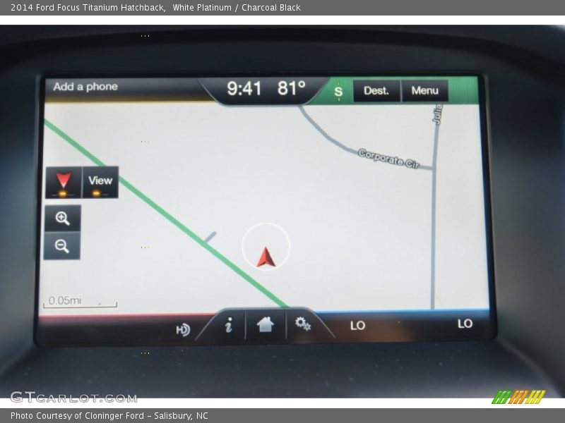 Navigation of 2014 Focus Titanium Hatchback