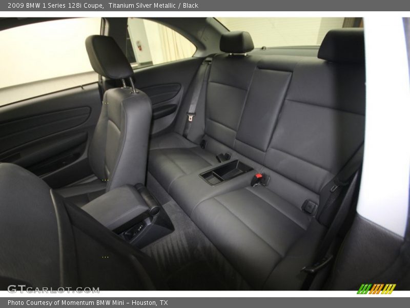 Titanium Silver Metallic / Black 2009 BMW 1 Series 128i Coupe