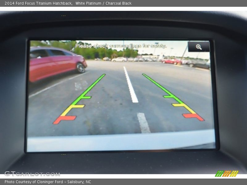 White Platinum / Charcoal Black 2014 Ford Focus Titanium Hatchback