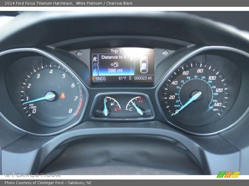  2014 Focus Titanium Hatchback Titanium Hatchback Gauges