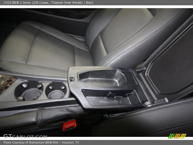 Titanium Silver Metallic / Black 2009 BMW 1 Series 128i Coupe