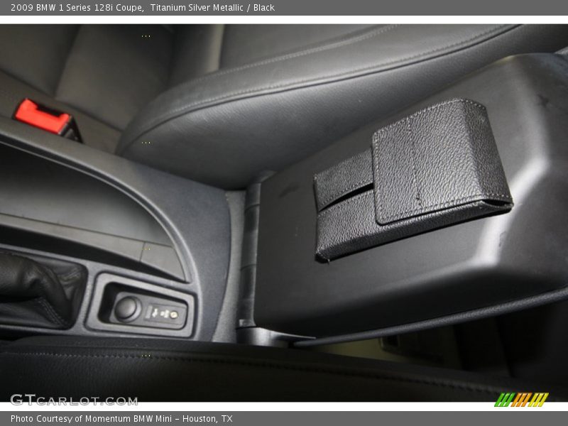 Titanium Silver Metallic / Black 2009 BMW 1 Series 128i Coupe