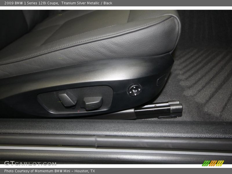 Titanium Silver Metallic / Black 2009 BMW 1 Series 128i Coupe