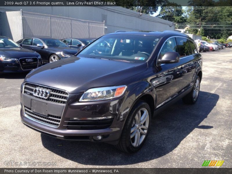 Lava Grey Pearl Effect / Black 2009 Audi Q7 3.6 Prestige quattro