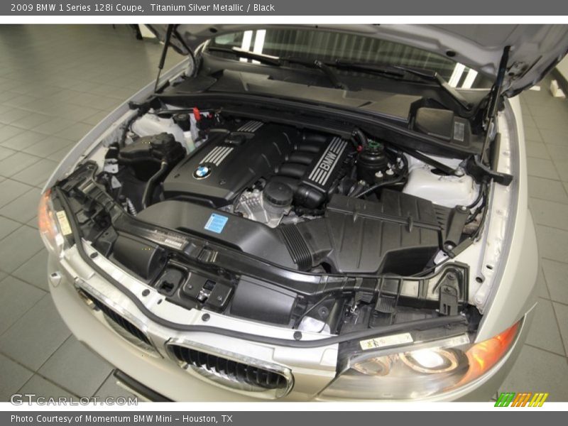 Titanium Silver Metallic / Black 2009 BMW 1 Series 128i Coupe