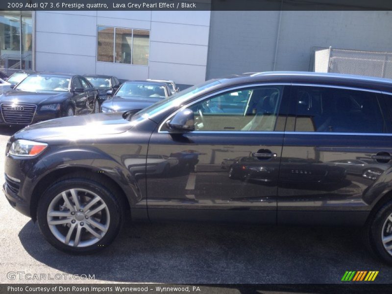 Lava Grey Pearl Effect / Black 2009 Audi Q7 3.6 Prestige quattro
