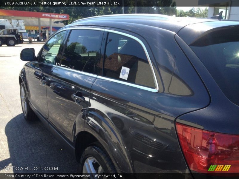 Lava Grey Pearl Effect / Black 2009 Audi Q7 3.6 Prestige quattro